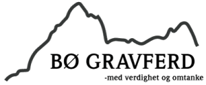 Bilde av teksten Bø Gravferd - med verdighet og omtanke